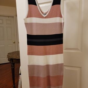 Sleeveless sweater dress